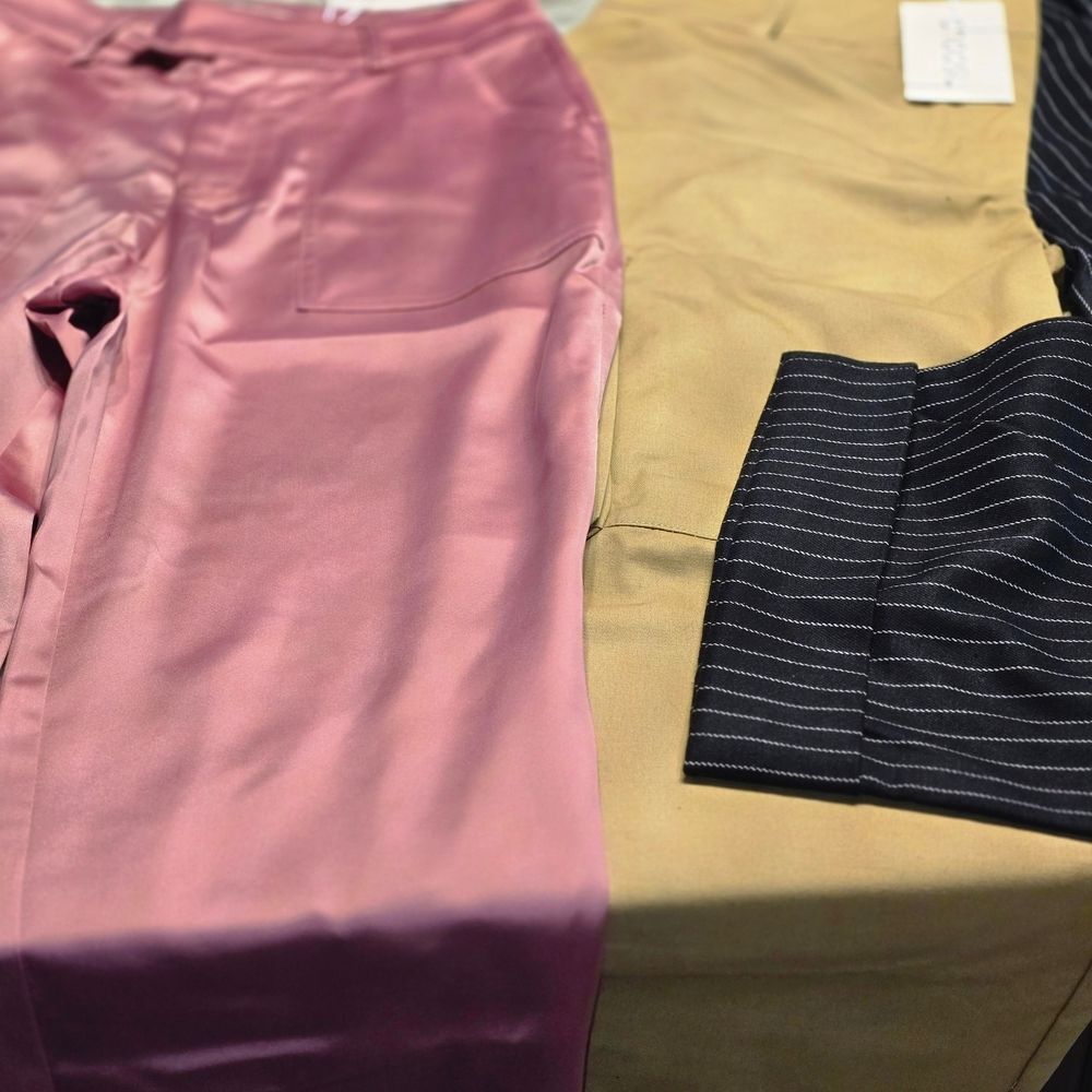 Choosy Women's Pink and Black Striped Jeans - Picture 2 of 4